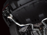 AWE Track Edition Exhaust for S650 Ford Mustang Dark Horse - Quad Diamond Black Tips - Mounted